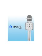 Izoxis 22188 ezüst karaoke mikrofon énekléshez és szórakozáshoz