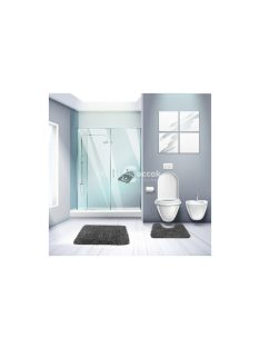   Szürke Ruhhy 22061 Fürdőszoba Szőnyeg Szett - Csúszásmentes és Puha Komfortérzetért