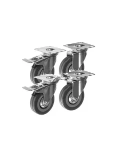   Malatec 22537 Forgó Kerekek Szett - 4 db, Bútorok Mozgatásához és Könnyű Manőverezéshez