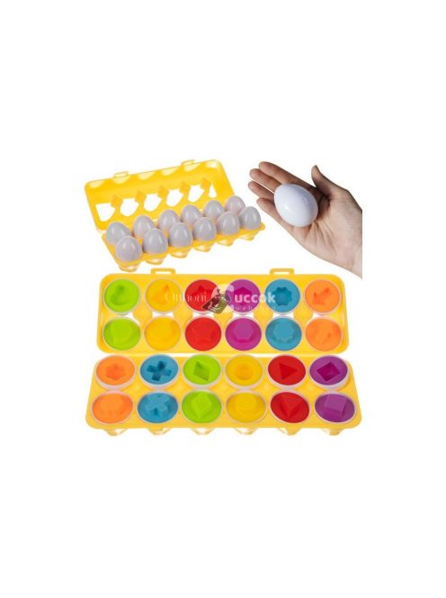 Kirakó játék - 12 darabos tojás formájú készlet, 22674