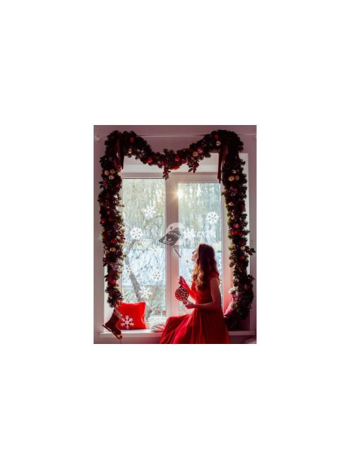 Karácsonyfa dekorációs girland 2.7m HQ Ruhhy 22323 ünnepi díszítéshez