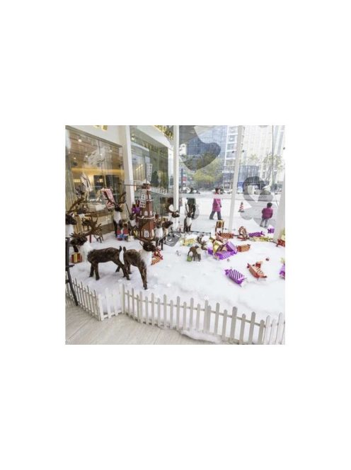 Mesterséges laza hó dekorációs díszítő hó Karácsonyi dekorációhoz, 1 kg kiszerelésben