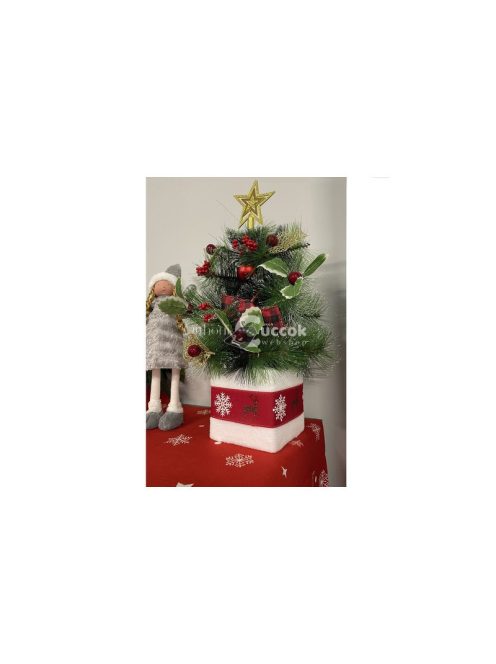 Mini Karácsonyfa - 45cm Ruhhy 22591, Műfenyő, Karácsonyi Dekoráció, Asztaldísz, Kis Méretű Fenyőfa