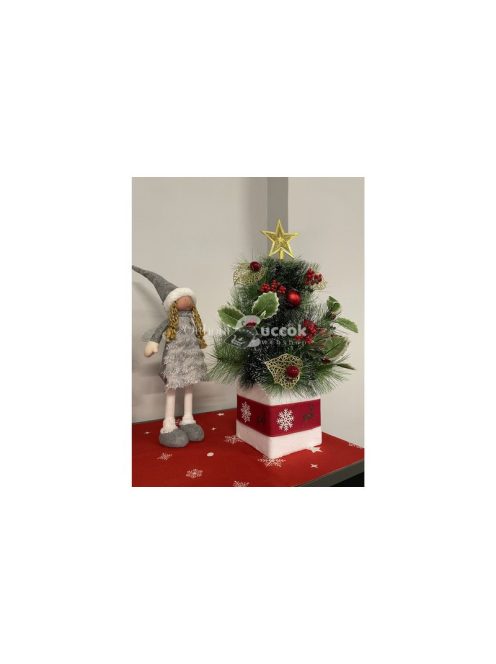 Mini Karácsonyfa - 45cm Ruhhy 22591, Műfenyő, Karácsonyi Dekoráció, Asztaldísz, Kis Méretű Fenyőfa