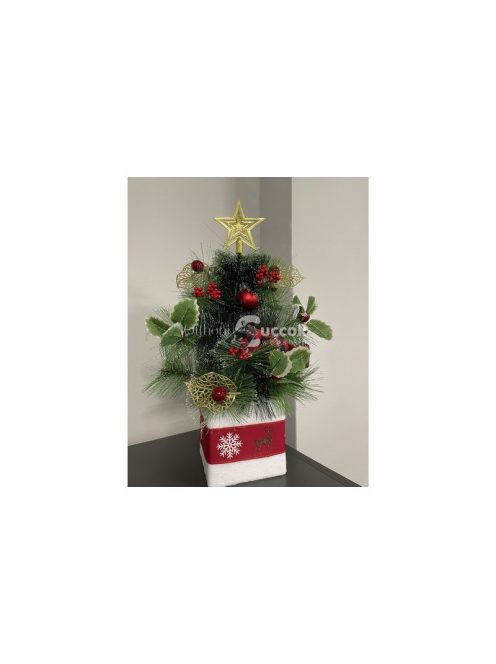 Mini Karácsonyfa - 45cm Ruhhy 22591, Műfenyő, Karácsonyi Dekoráció, Asztaldísz, Kis Méretű Fenyőfa