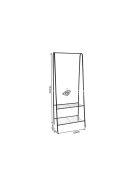 Ruhafogas állvánnyal és cipőpolccal 22258 - Praktikus tárolómegoldás előszobába és hálószobába