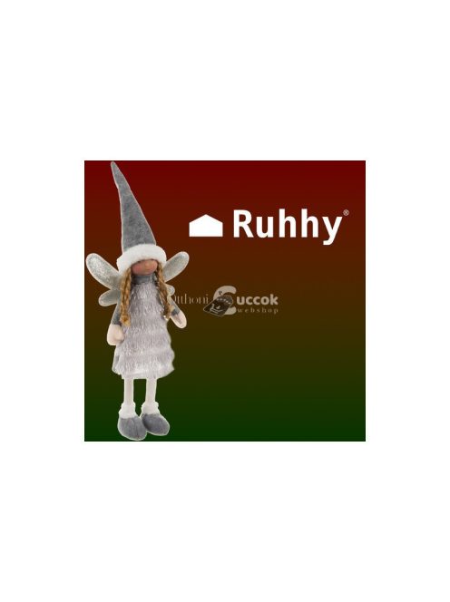 Szürke Karácsonyi Figurás Ruhhy 22343 - Tündér Dekorációs Ruha Ünnepi Hangulathoz