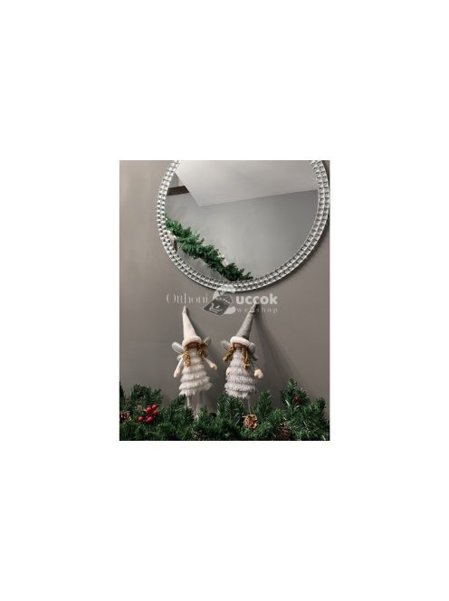 Szürke Karácsonyi Figurás Ruhhy 22343 - Tündér Dekorációs Ruha Ünnepi Hangulathoz