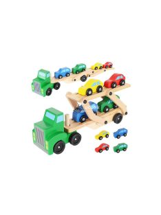   Fa teherautó - vontató teherautó és autó játék készlet 22698 gyerekeknek