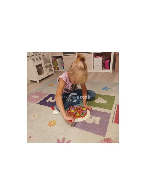 Fa pizza készlet gyerekeknek - 22471, kreatív szerepjátékhoz