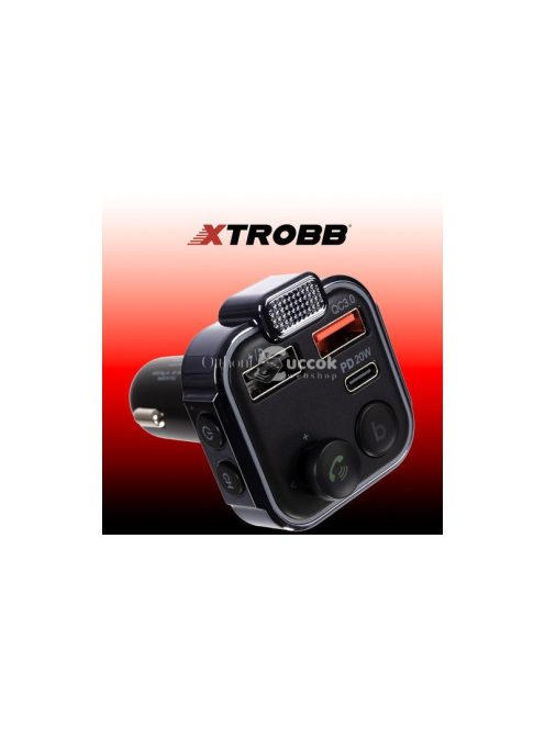 Xtrobb 22355 Autós FM Bluetooth Adó és Töltő Készülék