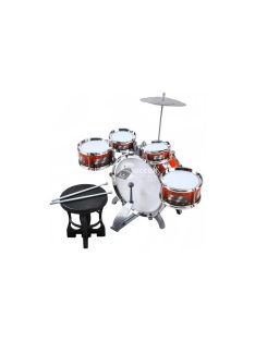   Gyerek Dobok XL 22464 - Zenés Játék Gyermekeknek, Hangszer Készlet Doboláshoz és Gyerek Zenekarhoz