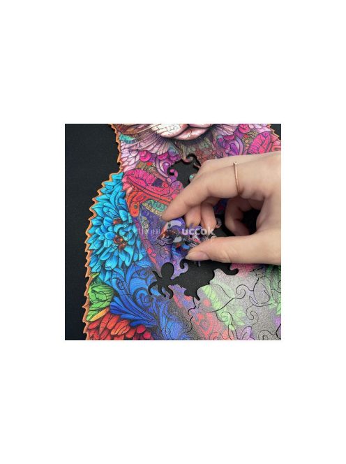 Kruzzel 22878 - 1000 darabos fa kirakó puzzle, logikai és kreatív gyerek játék