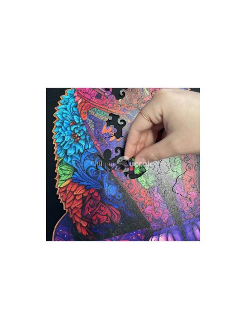 Kruzzel 22878 - 1000 darabos fa kirakó puzzle, logikai és kreatív gyerek játék