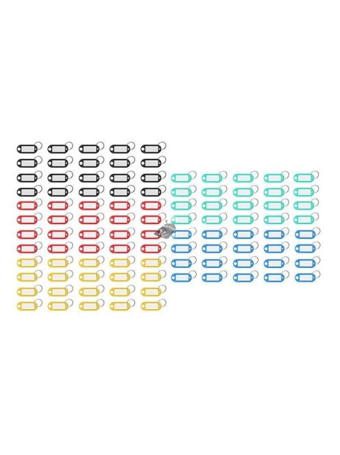 Kulcstartó címke csomag 100 db - Ideális szervezéshez és azonosításhoz