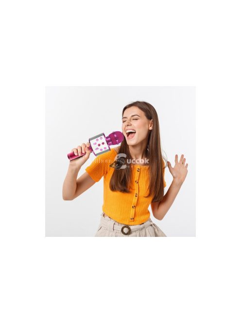 Rózsaszín Bluetooth Karaoke Mikrofon Gyerekeknek és Felnőtteknek