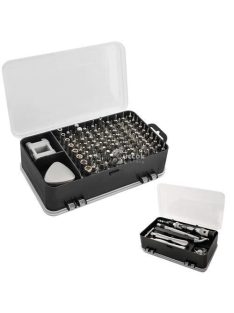   110 db-os precíziós szerszámkészlet elektronikai és finommechanikai munkákhoz
