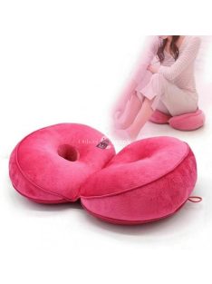   Rózsaszín tartásjavító derék- és ülőpárna kényelmes üléshez