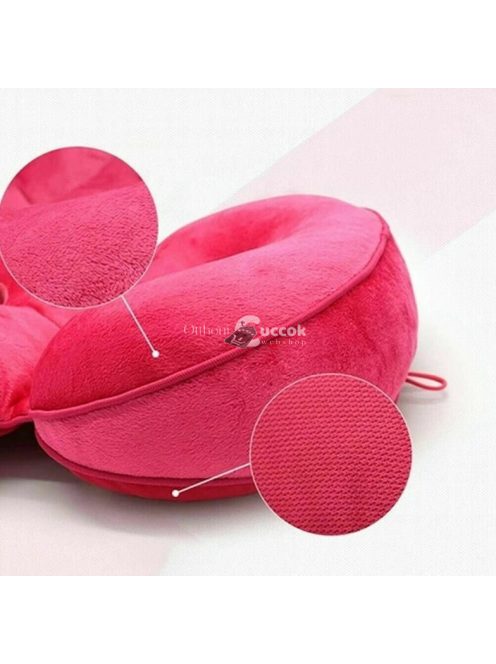 Rózsaszín tartásjavító derék- és ülőpárna kényelmes üléshez