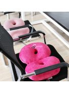 Rózsaszín tartásjavító derék- és ülőpárna kényelmes üléshez