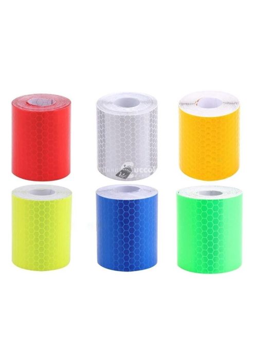 Kerékpár biztonsági öntapadós fényvisszaverő ragasztószalag 3 méteres tekercsben