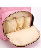 Rózsaszín Pelenkázótáska és Pelenkázó Hátizsák Babákhoz