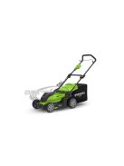 Fűnyíró fűgyűjtős, akkumulátoros Greenworks G40LM41 40 v, 41 cm, akku- és töltő nélkül