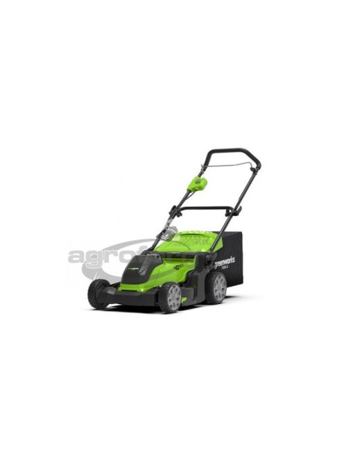 Fűnyíró fűgyűjtős, akkumulátoros Greenworks G40LM41K2 40 v, 41 cm, akku- és töltővel