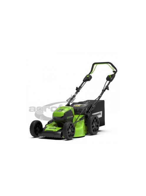 Fűnyíró fűgyűjtős, akkumulátoros, önjáró Greenworks GD60LM46SP 60 v, 46 cm, akku- és töltő nélkül