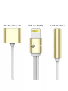 2 az 1-ben lightning és jack csatlakozó