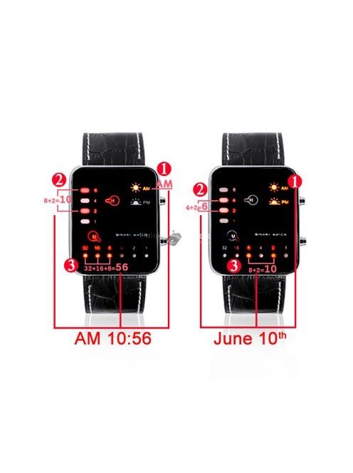 Bináris led karóra