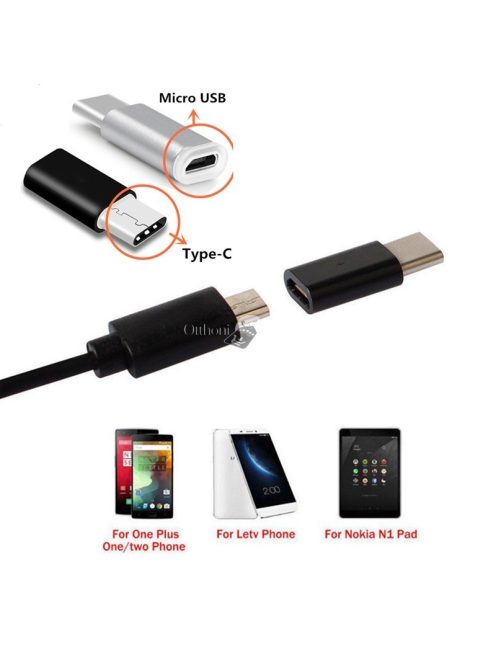 Micro USB - USB C átalakító, konverter