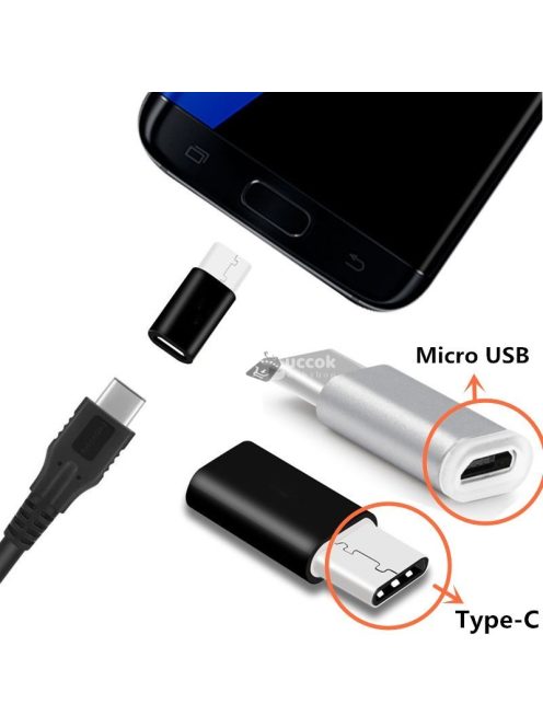 Micro USB - USB C átalakító, konverter