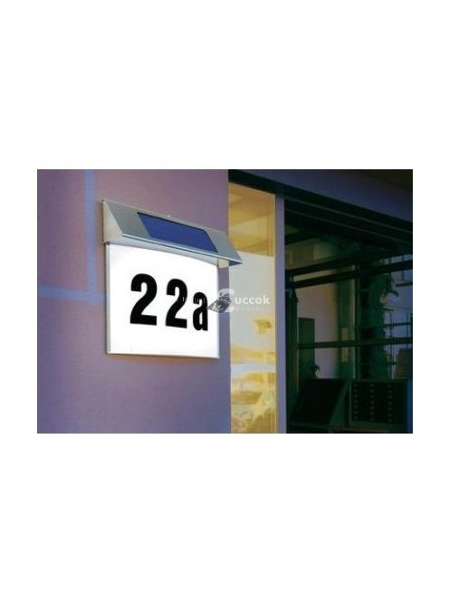 Házszámtábla, napelemes házszámtábla, világító házszámtábla