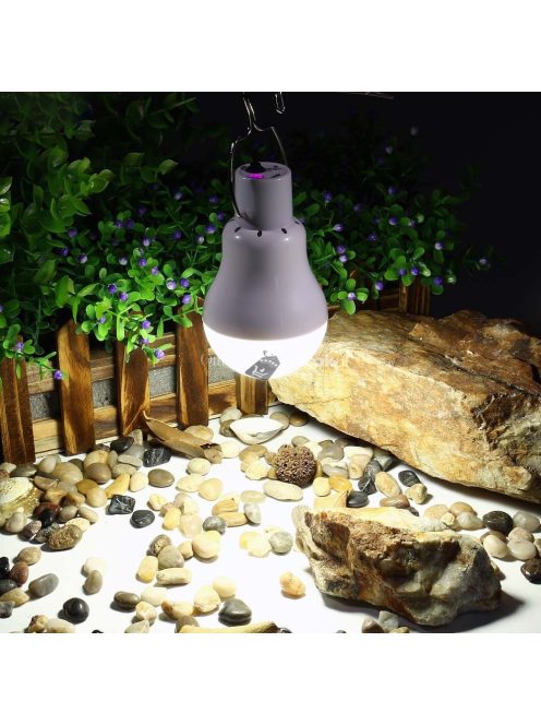 Napelemes lámpa, kemping lámpa, sátorlámpa, hordozható led lámpa