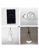 Napelemes lámpa, kemping lámpa, sátorlámpa, hordozható led lámpa