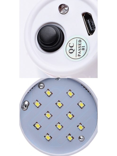 Napelemes lámpa, kemping lámpa, sátorlámpa, hordozható led lámpa