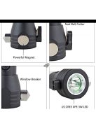 Multifunkciós napelemes zseblámpa, telefontöltő