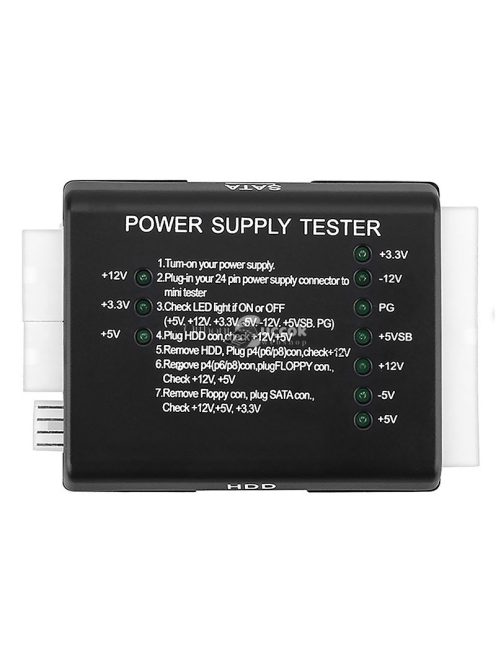 Tápegység teszt teszter HDD SATA ATX 20/24 PIN