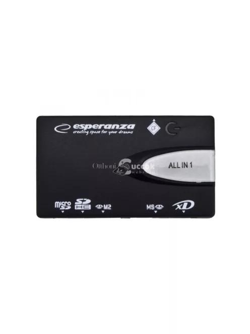 Esperanza Minden az egyben USB 2.0 kártyaolvasó - Fekete - EA129