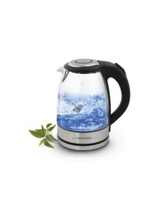   Elegáns Elektromos Vízforraló Üvegből LED Fényeffekttel 1.7 L Yosemite - Esperanza - EKK012