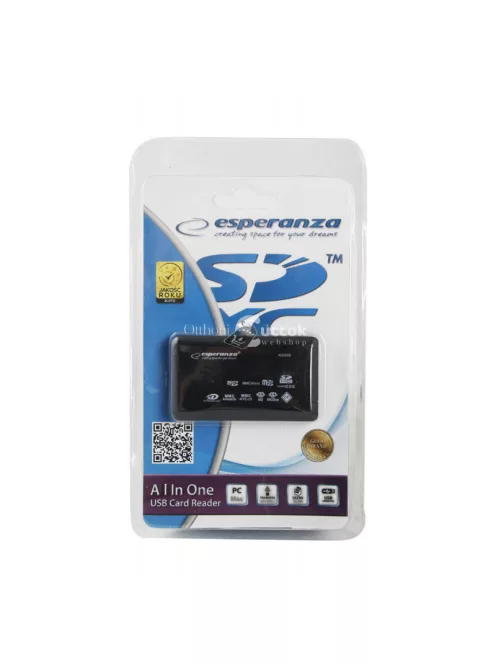 Esperanza USB 2.0 kártyaolvasó - Minden egyben megoldás - EA119