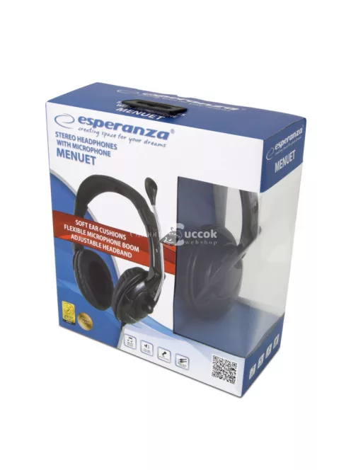 Esperanza fejhallgató mikrofonnal - Menuet modellemző - EH101