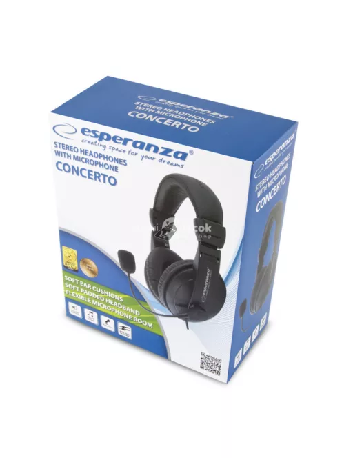 Esperanza fejhallgató mikrofonnal - Concerto model - EH103