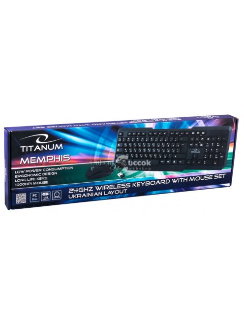 Titanum vezeték nélküli egység 2.4GHz frekvencián USB csatlakozóval, Memphis UA változatban - TK108UA