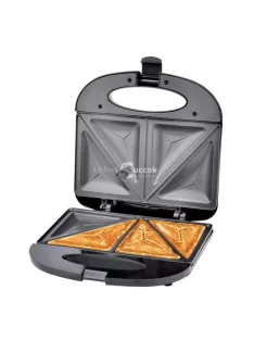   Esperanza szendvicskészítő 1000W Asiago - Elektromos grill, tapadásmentes felület, 2 szelet, fekete - EKT011