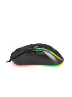   Hesperis Gamer Egér LED RGB Világítással és 7 Gombbal, Optikai USB-C Csatlakozással - EGM303