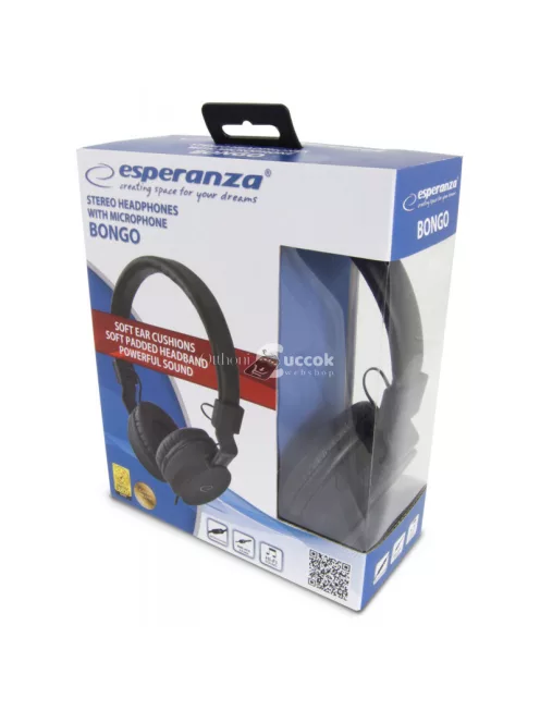 Esperanza fejhallgató mikrofonnal - Bongo design - EH212K