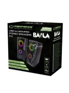 Esperanza Rainbow Baila USB hangszórók 2.0 LED világítással - EGS103