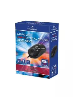Arany Titanum vezetékes USB-C 3D optikai egér - TM125K